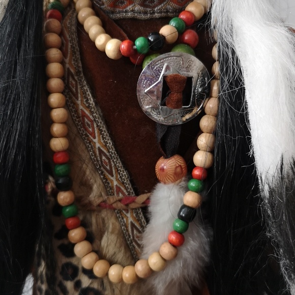 Beautiful Porcelain Doll Indigenous Girl Incredible Details by Cathay Collection - Picture 3 of 9